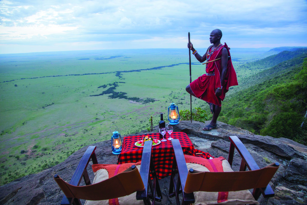 Vantage point breakfast at Mara Engai Lodge, Kenya