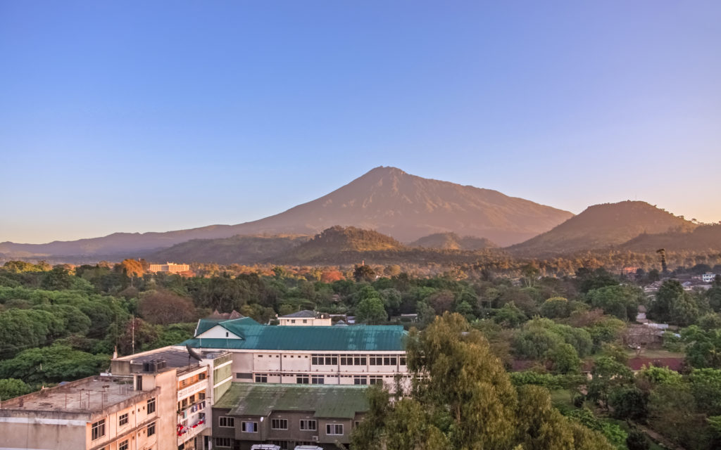 Experience beautiful Tanzanian landscape like conical Mount Meru in Arusha when you take a tailor-made holiday with Alfred&.