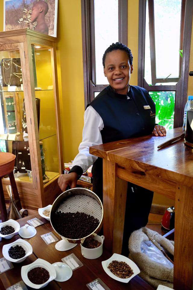 Advent Godfrey Massawe, bean-to-cup coffee tour, Elewana Arusha Coffee Lodge