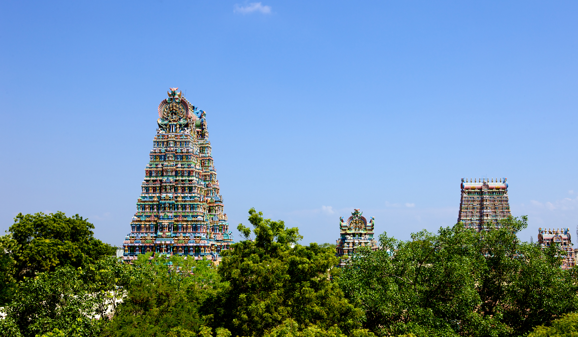 Witness extraordinary Indian architecture like this towering Hindu temple in Madurai when you take a tailor-made holiday with Alfred&.