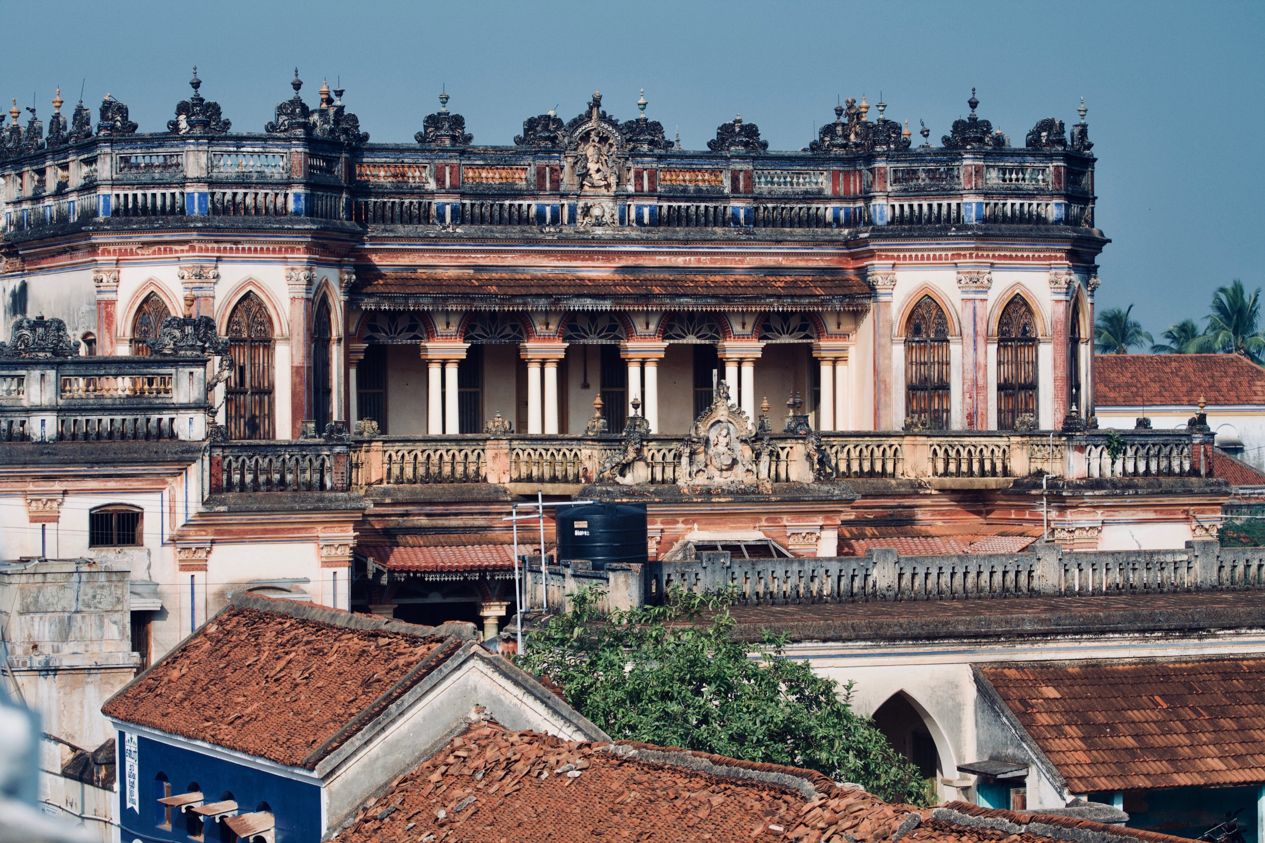 Experience extraordinary Indian sights like this traditional architecture in Chettinad when you take a tailor-made holiday with Alfred&.