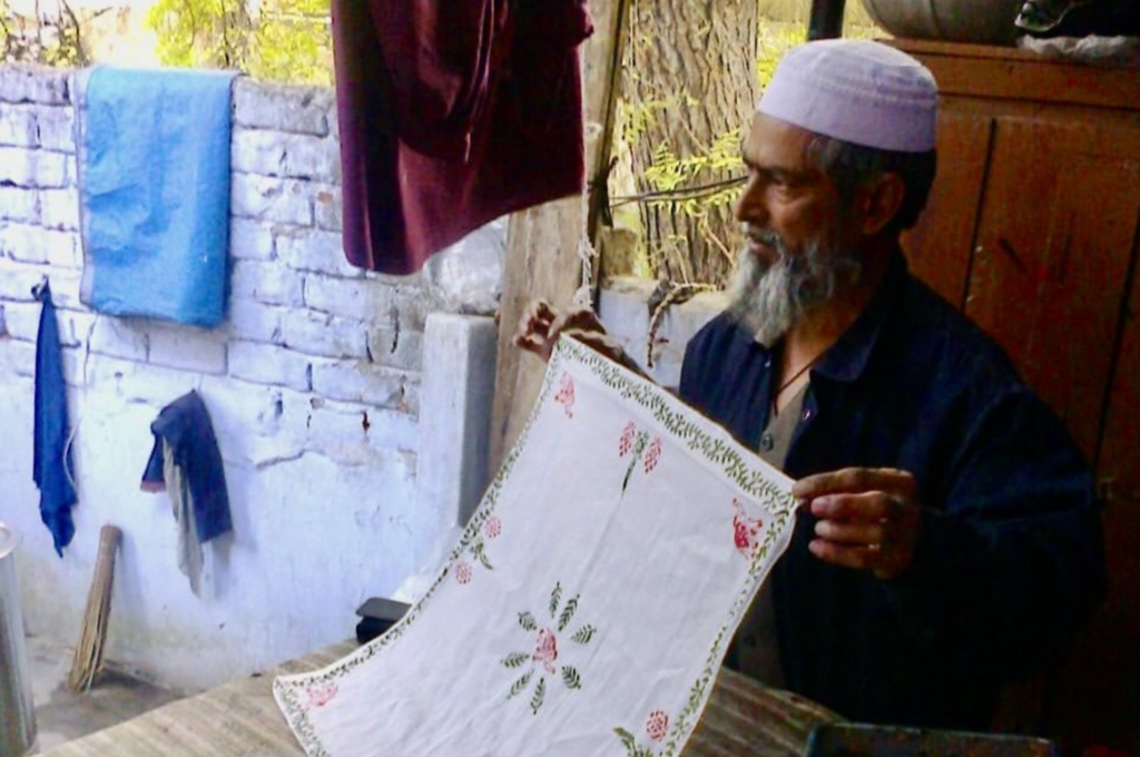 Mohammad Younis, a local textile master in Udaipur