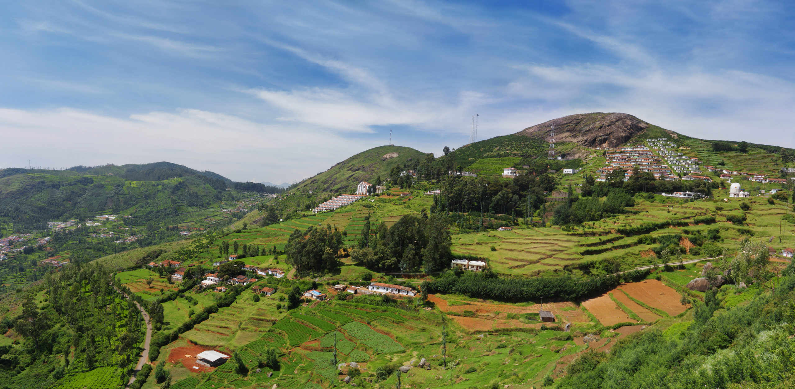 Enjoy extraordinary Indian landscapes like these lushly planted slopes in Ooty when you take a tailor-made holiday with Alfred&.