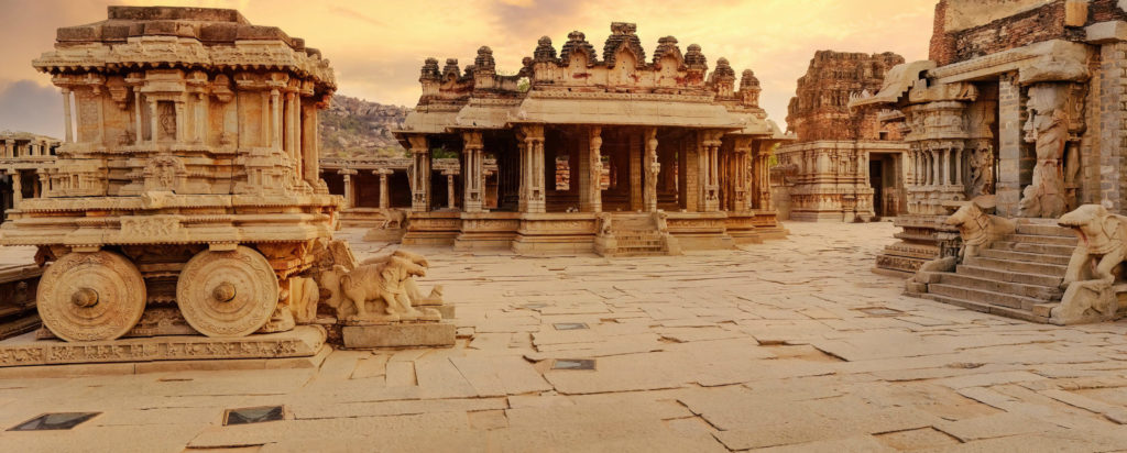 Discover remarkable Indian sights like this stone chariot in Hampi when you take a tailor-made holiday with Alfred&.