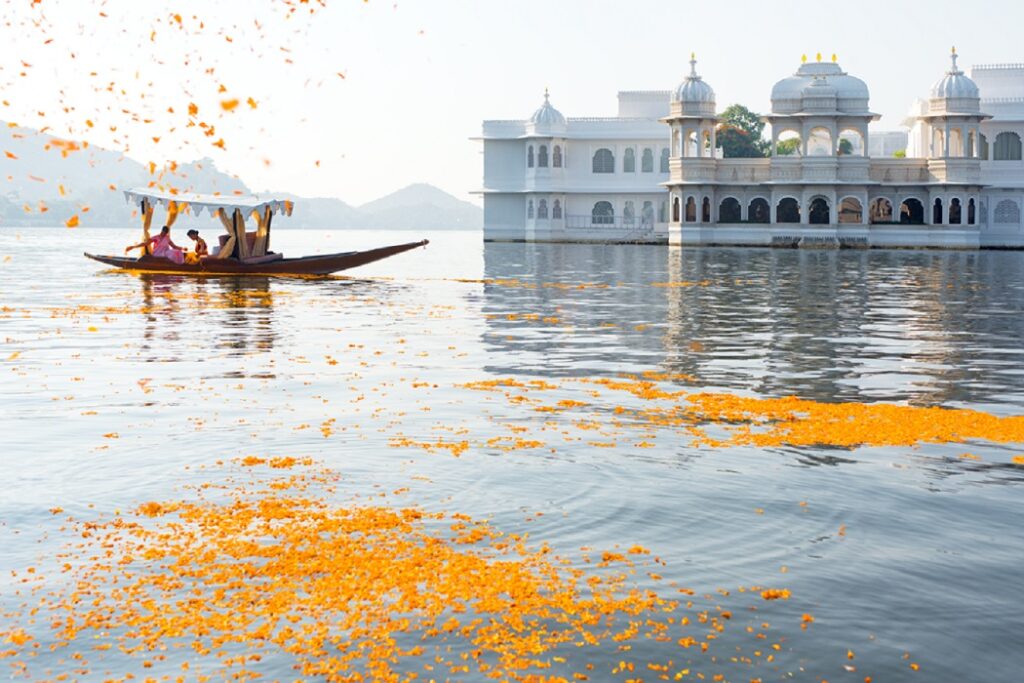 Stay in beautiful accommodation such as Taj Lake Palace in Udaipur when you take a tailor-made trip with Alfred&