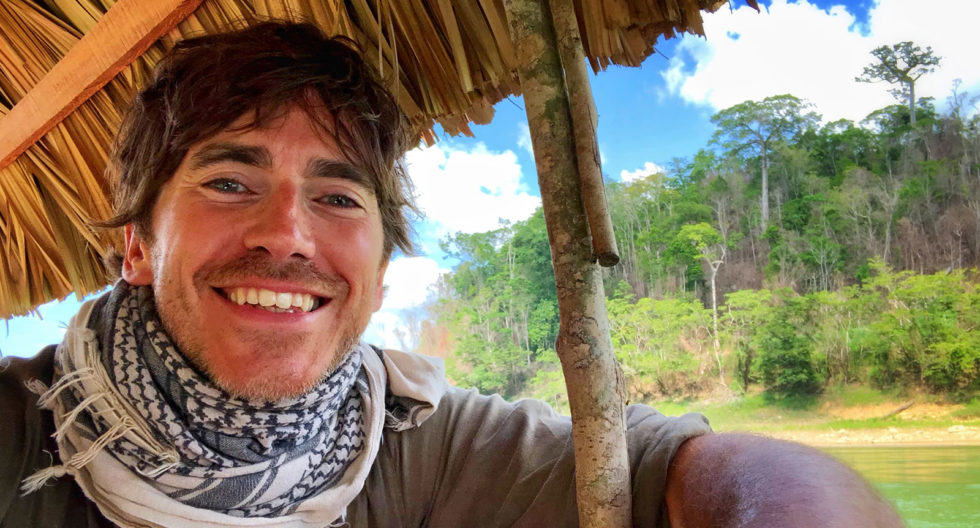 TV traveller Simon Reeve in Kenya