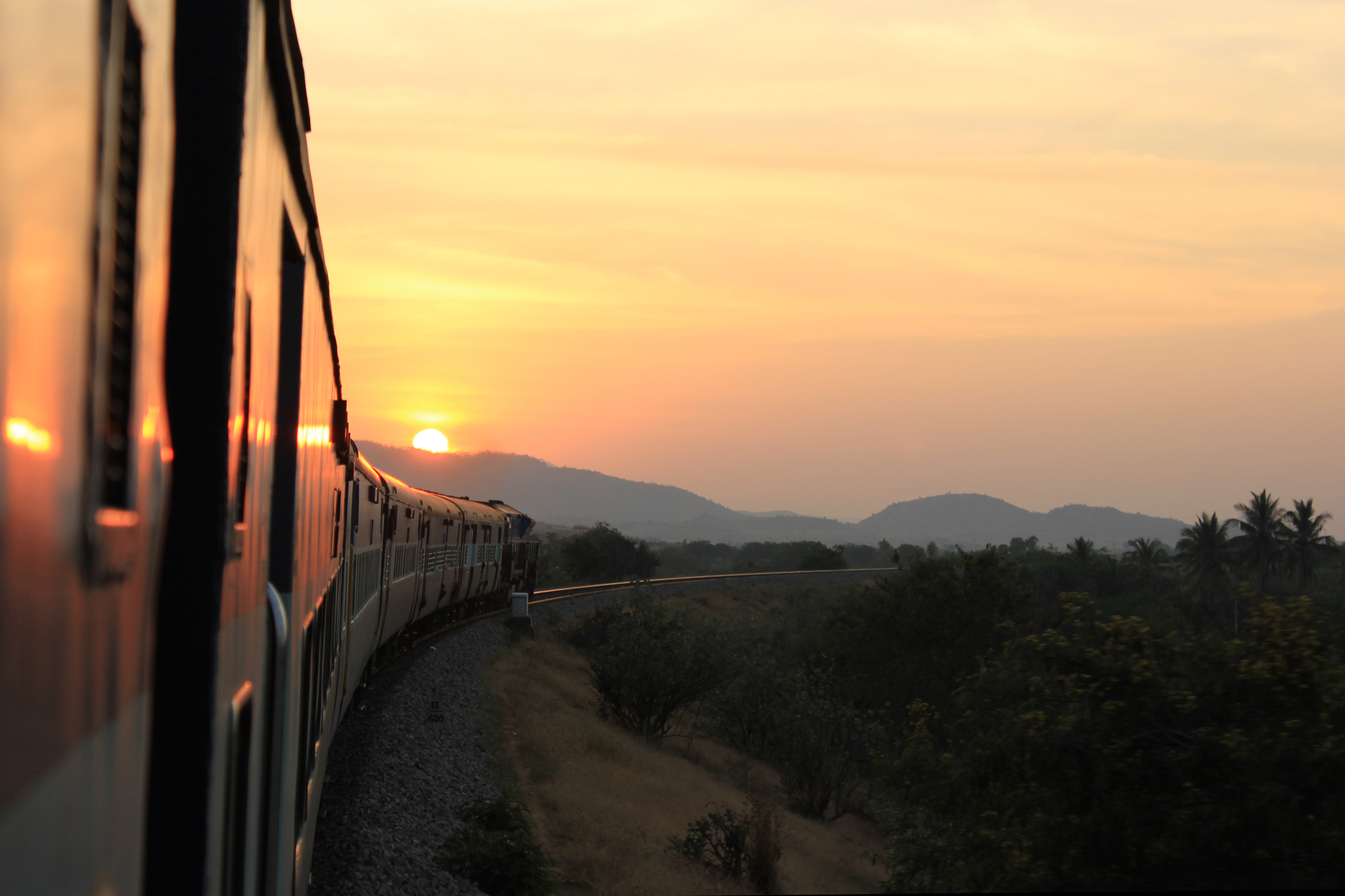 Train journey in India