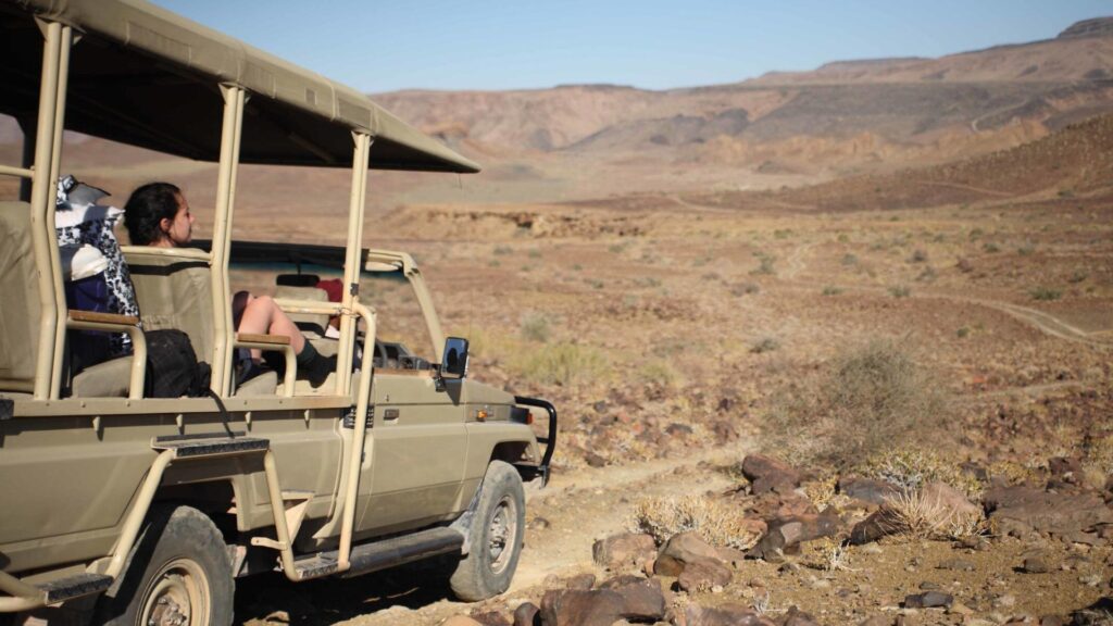 Fish River Canyon excursion in open 4x4 vehicles