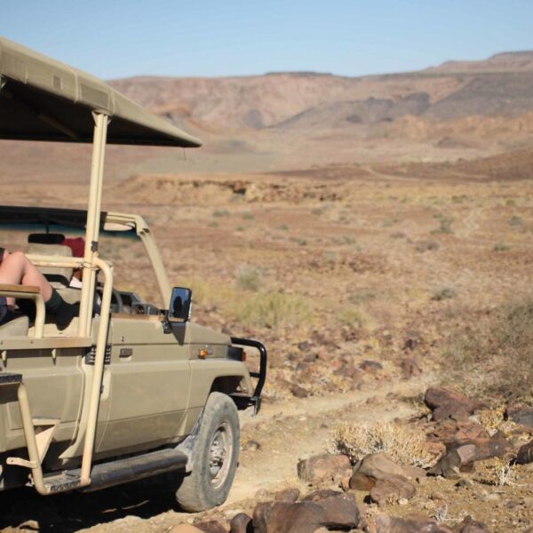 Fish River Canyon excursion in open 4x4 vehicles