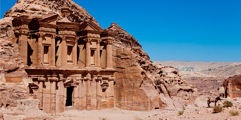 The Monastery at Petra in Jordan