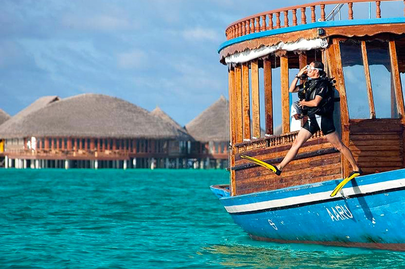 Diving in the Maldives