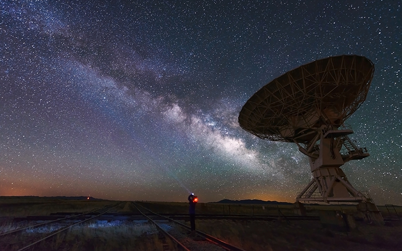 Very Large Array telescope, New Mexico
