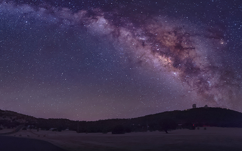 Milky Way over Texas