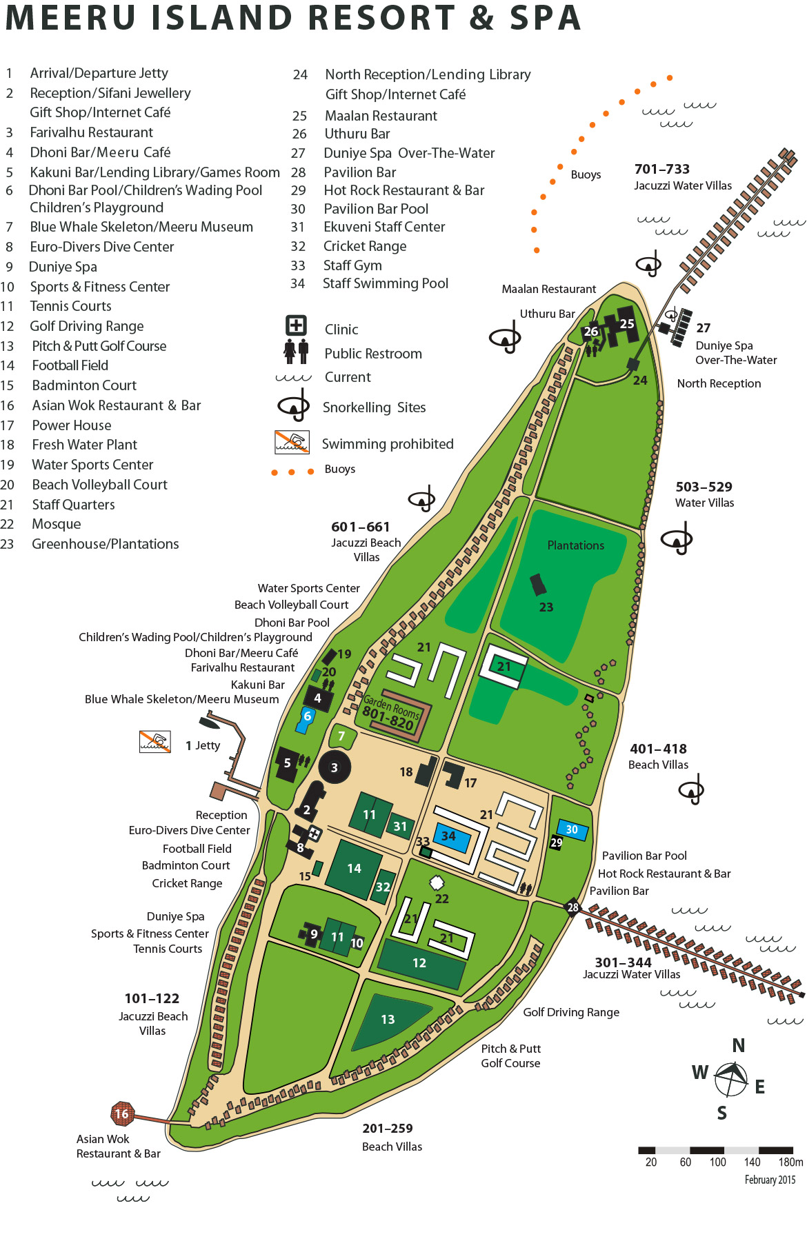Meeru Island Resort & Spa map