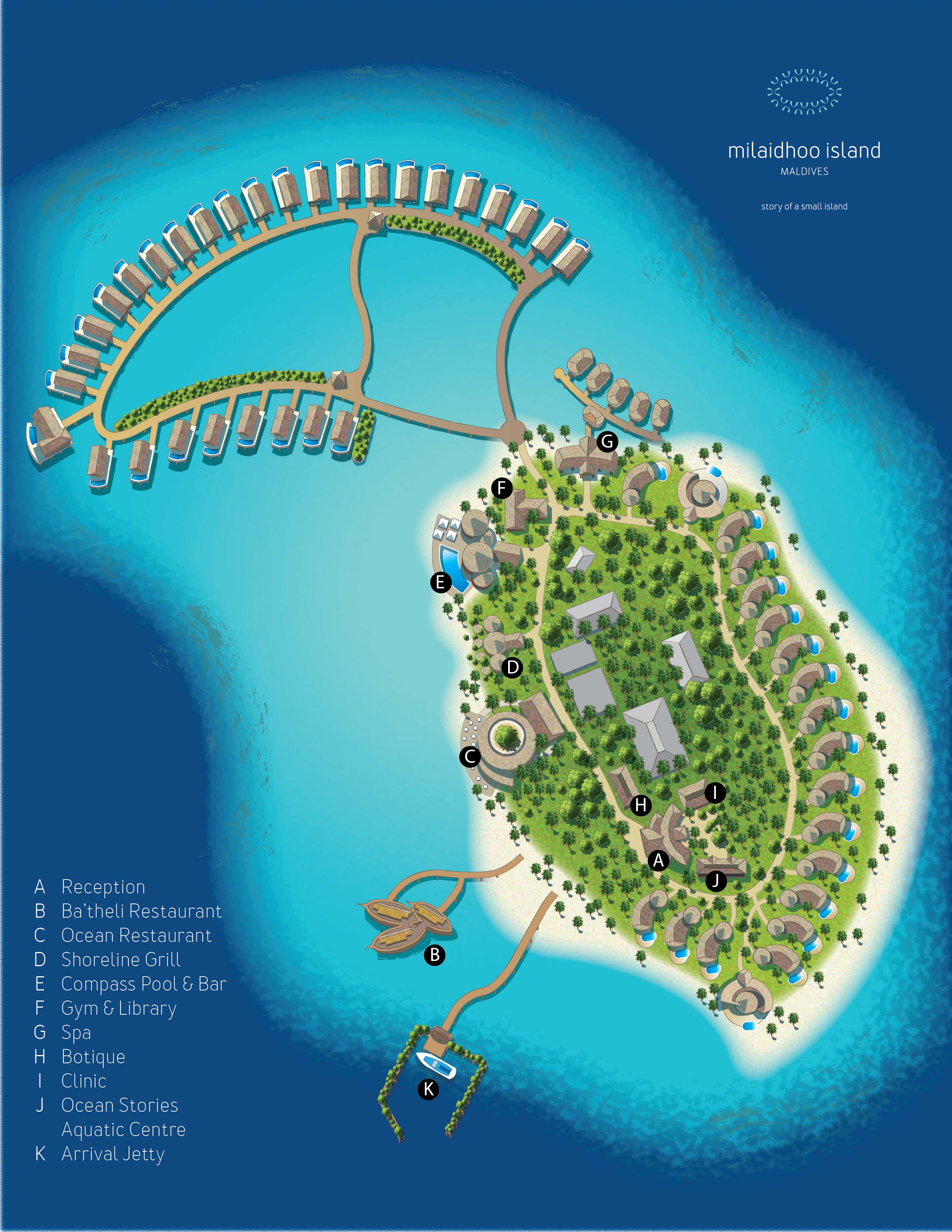 Milaidhoo Island Maldives map
