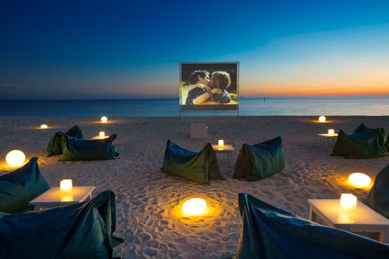 Movie on the beach