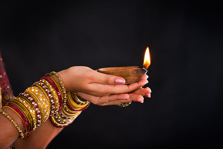 Diwali candle
