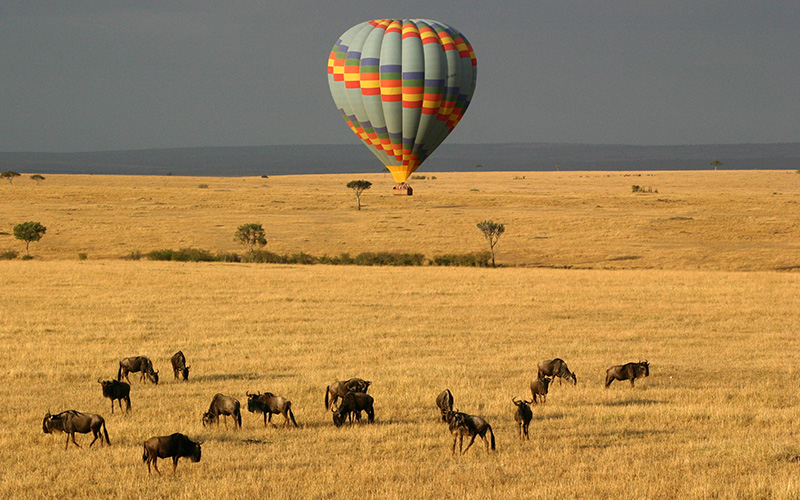 Balloon ride over the Mara