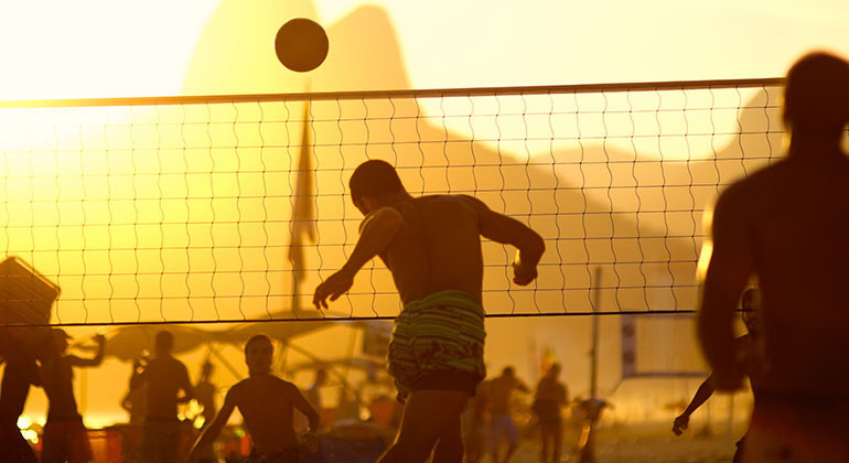 Volleyball on Ipanema Beach