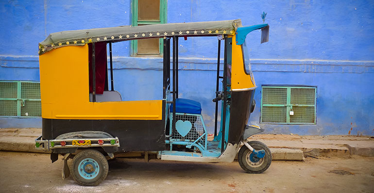 Motorised rickshaw in Jaipur