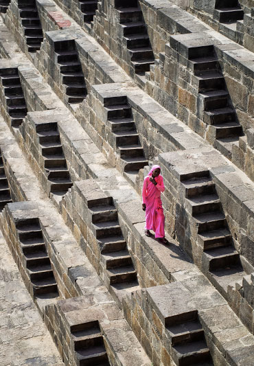 Chand Baori Step Wall, Jaipur