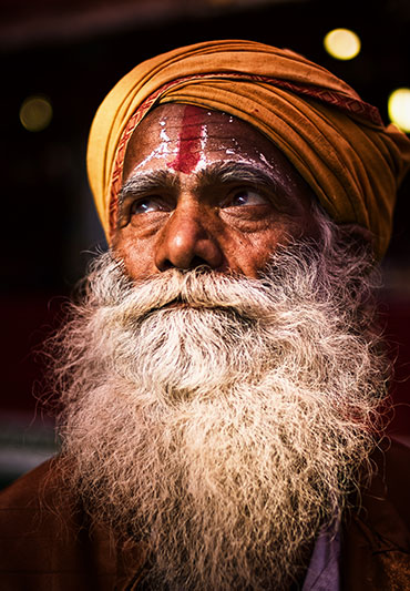 Holy man, Delhi, India