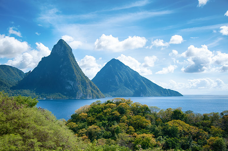 St Lucia Pitons