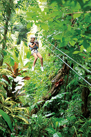 Ziplining in St Lucia