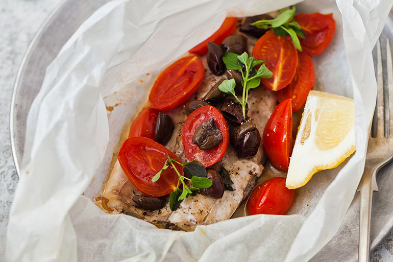 Roasted Seabass and Tomatoes Recipe