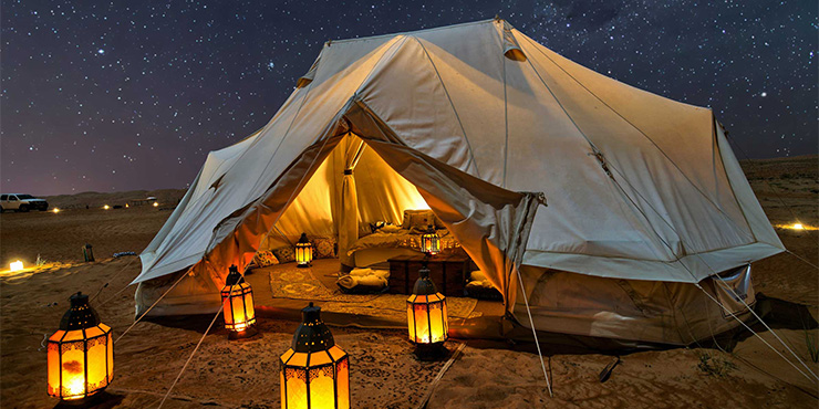 Bedouin tent at The Canvas Club