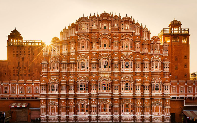 Hawa Mahal palace in Jaipur, India