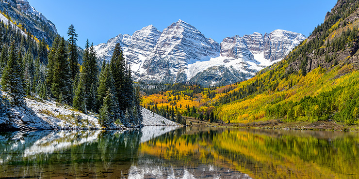 Maroon Bells and Maroon Lake