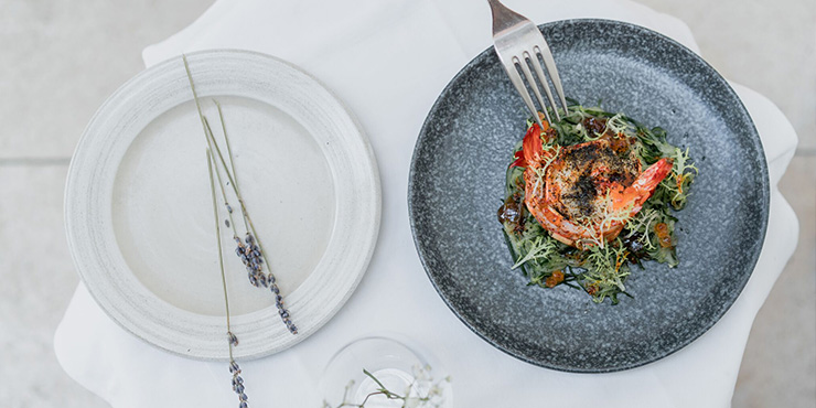 Tiger Prawn at the restaurant, Seasalt