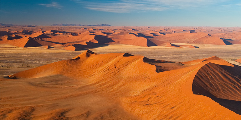 Sand dunes in Namib desert, Namibia Sand dunes in Namib desert, Namibia