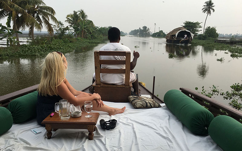 Houseboat on Kerala’s backwaters. Copyright: Alex Daniel