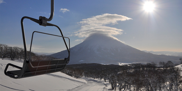 Chair lift in Hokkaido