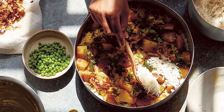 Fish biryani