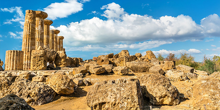 Valley of the Temples in Agrigento. Sicily