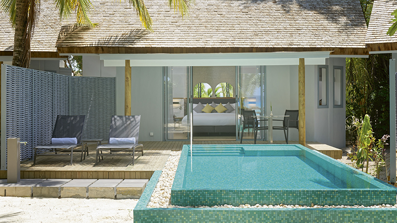 Beach Pool Villa at Maafushivaru Maldives