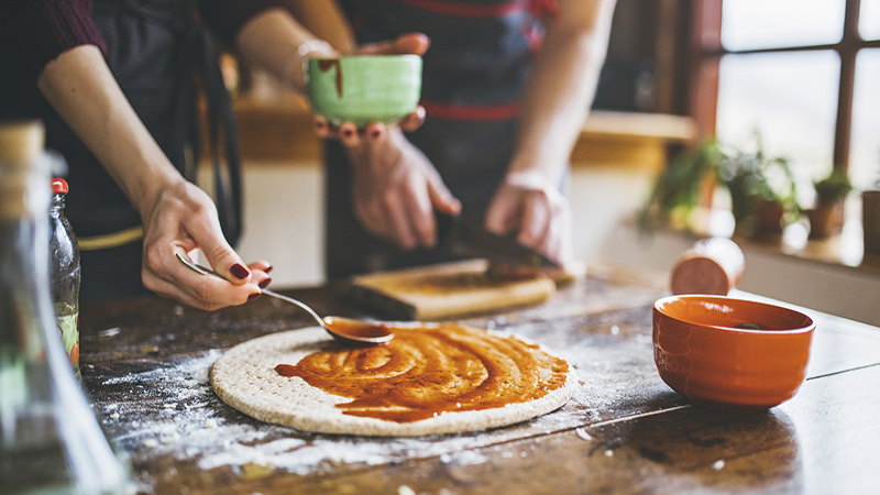 Sicilly Pizza Making