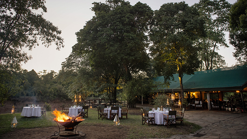 Governors Camp At Night