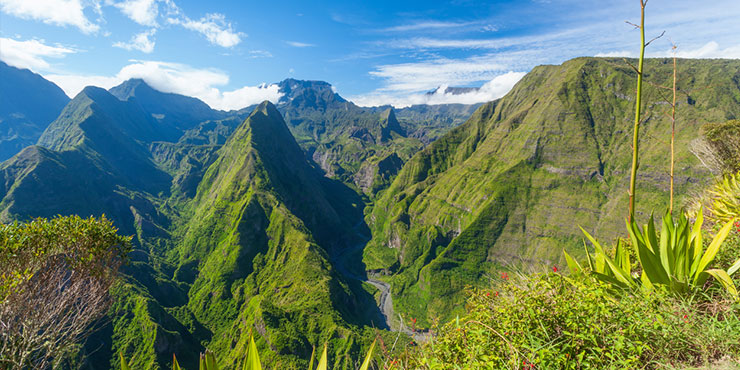 Reunion island view from Dos d’Ane